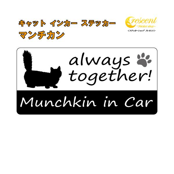 愛猫との楽しいドライブ♪そんな気持ちをステッカーにしました♪可愛いうちの子を少し自慢しちゃいましょう！alwaystogether!いつも一緒！Cat in CarCat on Board英語表記の猫名　in Car英語表記の猫名　on B...
