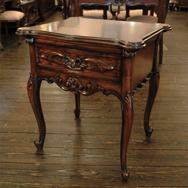 アンティーク調猫脚花台