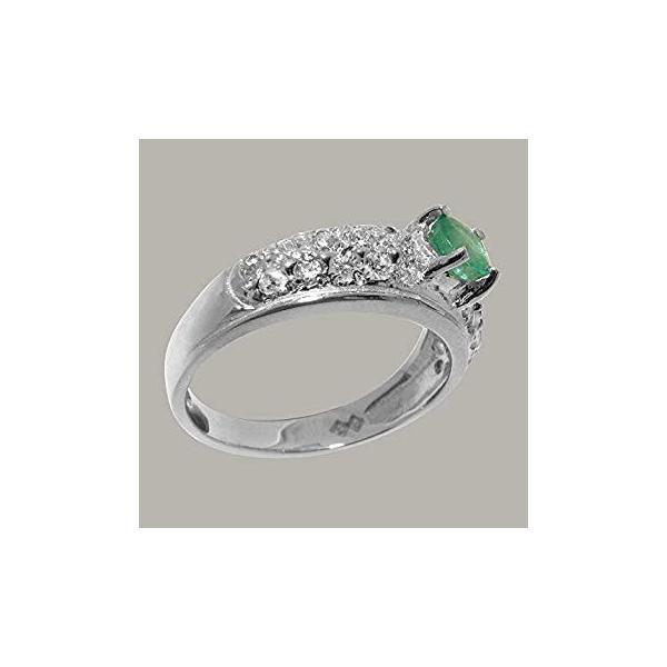 天然 指輪 Crescent 天然 K10 ホワイトゴールド サイズ ベビーリング ダイヤモンド 英国製 イギリス製 各種 指輪 ダイヤモンド Island リング レディース あり エメラルド