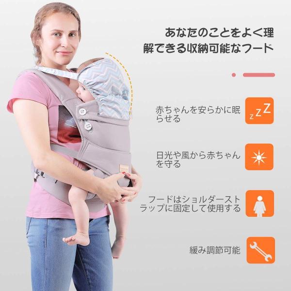 抱っこ紐 ベビーキャリア おんぶ紐 防風帽子 だっこひも 疲れにくい腰サポート付 おんぶひも 人間工学的なデザイン パッド付きショルダースト Texascashandpawn Com