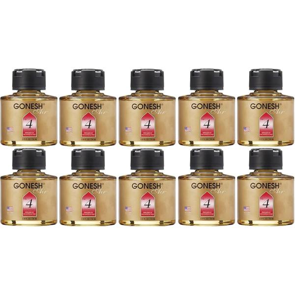 【10個セット】GONESH(ガーネッシュ) 芳香剤 リキッド エアフレッシュナー No.4 (オーチャード&ヴァイン) 74ml