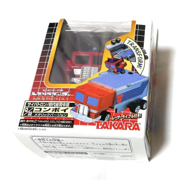 §チョロQコンボイ§箱あり§ トランスフォーマー チョロQロボ コンボイ メタリックバージョン