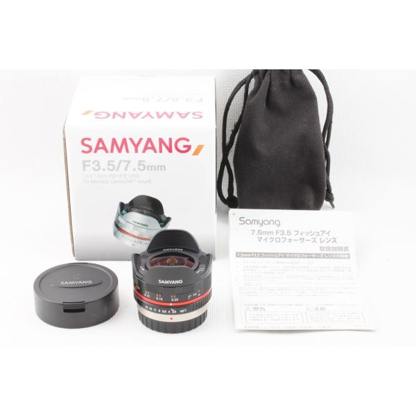 サムヤン F3.5/7.5mm Fish EYE　箱あり Amazon | SAMYANG 単焦点魚眼レンズ 7.5mm F3.5 フィッシュアイ
