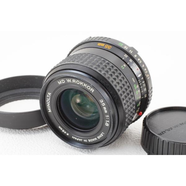 ■ 美品 ■ミノルタ　MINOLTA MD W.ROKKOR 35mm F1.8 コニカミノルタ（KONICA MINOLTA） MINOLTA ミノルタ MD W.ROKKOR 35mm