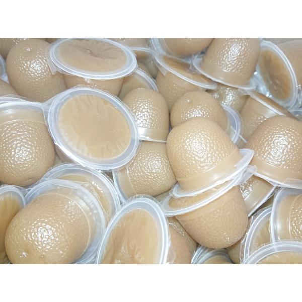 低糖タイプ、やや硬め、無香料、合成保存料無添加、黒糖入り。国内生産ですので安心してお使いいただけます。もちろん喰いもよく液ダレもありません。