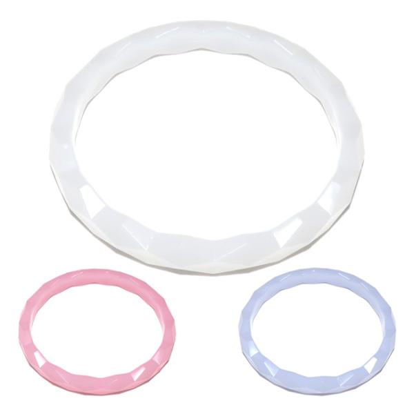 ブレスレット バングル カット プラスチック　直径約8ｃｍ 穴直径約6.5cm 内径約20cm 日本製 hbb2