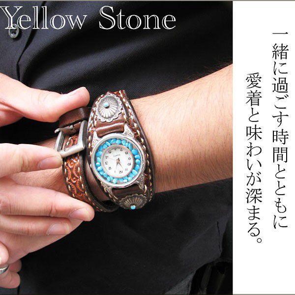 腕時計 革 ハンドメイド 手縫い 手編み レザーウォッチ クォーツ