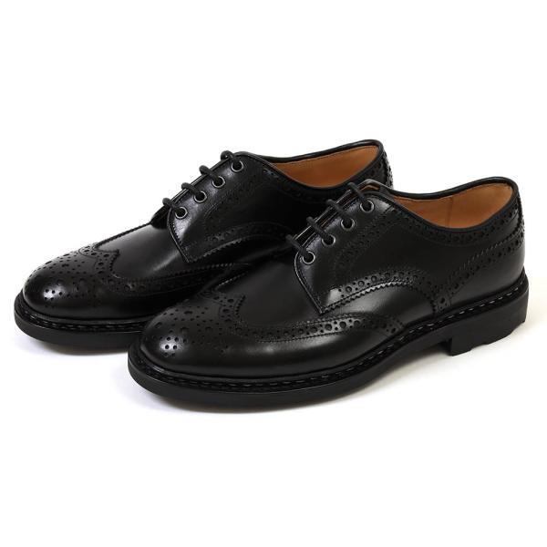 Uチップ 42ND  HIGHLAND Explorer 42ND ROYAL HIGHLAND エクスプローラー Uチップ ブラック | LEATH