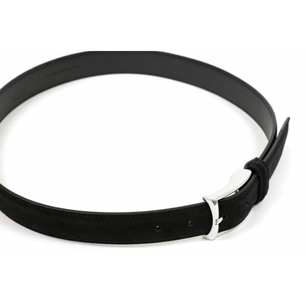 アンダーソンズ レザーベルト 30mm ブラックスエード（Anderson's 0014