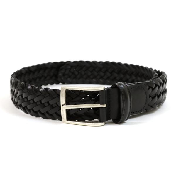 アンダーソンズ レザーメッシュベルト 35mm ブラック（Anderson's 1097