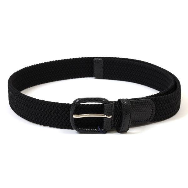 anderson's ベルト　メッシュ　アンダーソンズ アンダーソンズ ラバーメッシュベルト リアルリザード革巻き