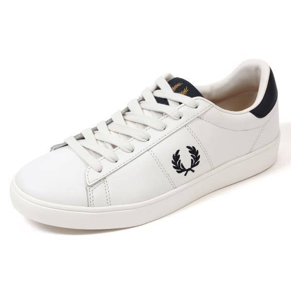 未使用　FRED PERRY x MUVEILコラボ スリッポン 24cm 白 フレッドペリー レザースニーカー スペンサーレザー スノーホワイト