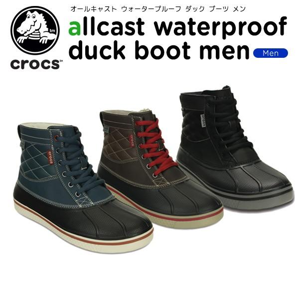 crocs men's allcast waterproof duck boot