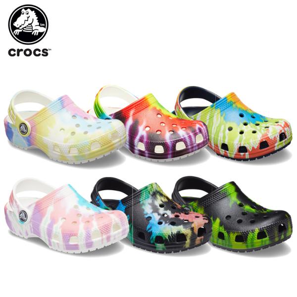 tie dye clog crocs