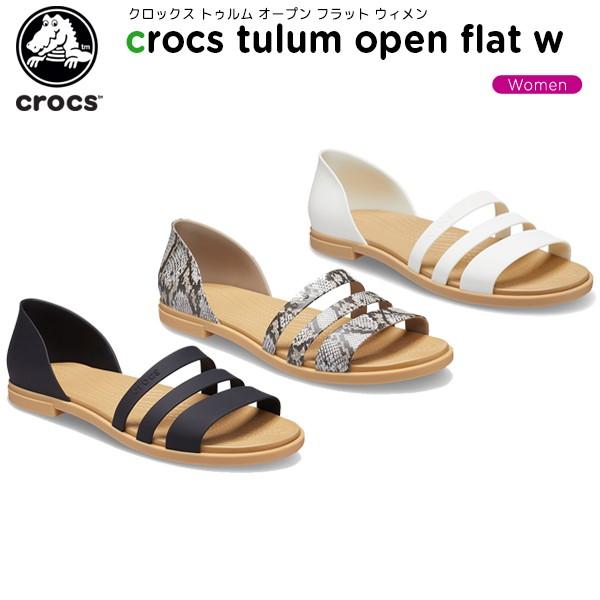 クロックス Crocs クロックス トゥルム オープン フラット ウィメン Crocs Tulum Open Flat W レディース 女性用 サンダル フラットシューズ C A 6109 Crohas クロハス 通販 Yahoo ショッピング