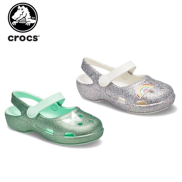 crocs glitter flip flops