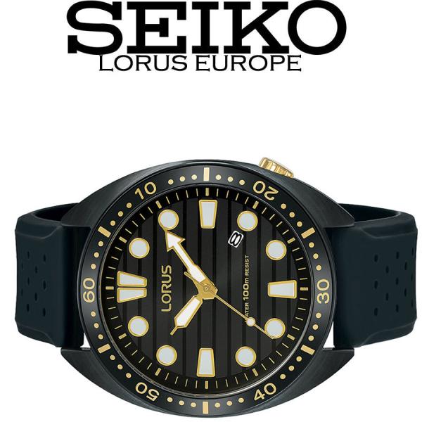 SEIKO LORUS-RH927lX9セイコーLORUS 100m防水 全身黒塗オール SEIKO LORUS-RH927lX9セイコーLORUS 100m防水 全身黒塗オール