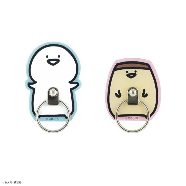 gourmandise お文具といっしょ スマホリング お文具さん プリン