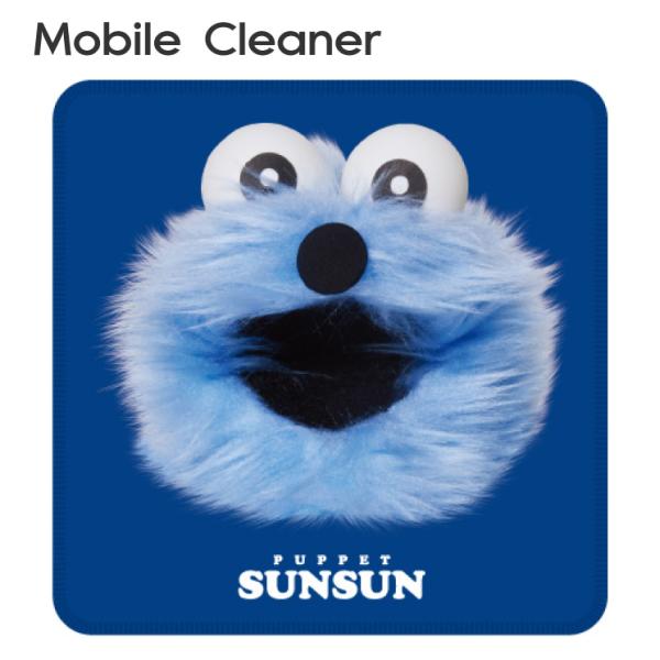 パペットスンスン クリーナークロス スンスン 液晶クリーナー 画面クリーナー 眼鏡拭き めがねふき キャラクター グッズ 大判
