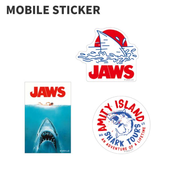 【商品】モバイルステッカー【種類】JAWS【特徴】スマホケースに挟むこともできるスマホサイズにぴったりなデコレーションステッカーセットです。安心な濡れ・汚れに強い耐水コーティング仕様※本品は強粘着のステッカーですので、機器本体ではなくケース...