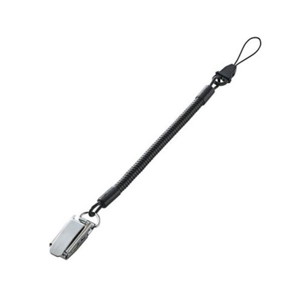 他サイト： エレコム スマートフォン用ストラップクリップ(金属) 50cm ブラック P-STCM50BKの商品画像
