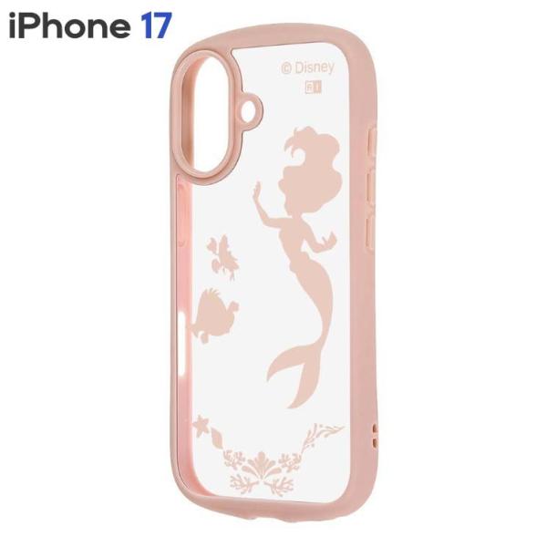 iPhone17 ケース アリエル ディズニー クリア キャラクター グッズ 透明 シルエット アイフォン アイホン 17