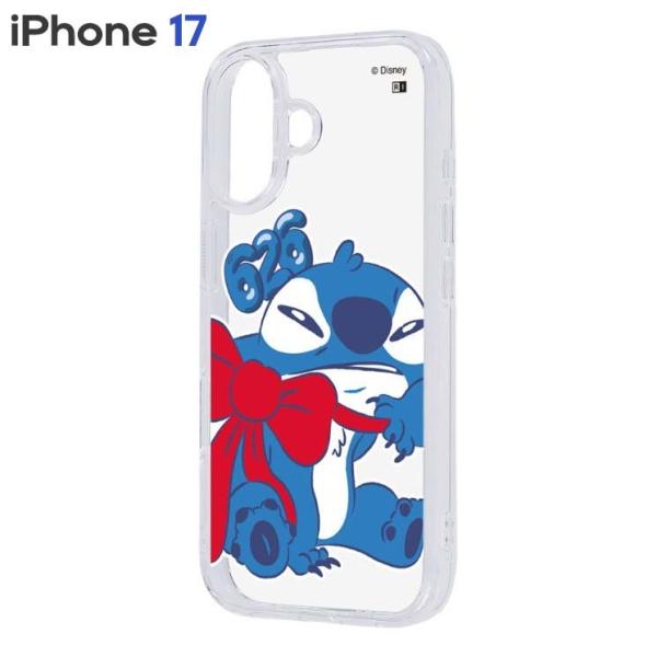 iPhone17 ケース スティッチ ディズニー クリア キャラクター グッズ 透明 リボン アイフォン アイホン 17
