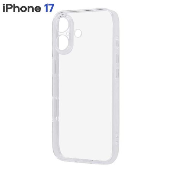 iPhone17 ケース クリア 透明 衝撃吸収 シンプル 無地 カメラ 保護 スマホ カバー ソフト TPU アイフォン アイホン 17