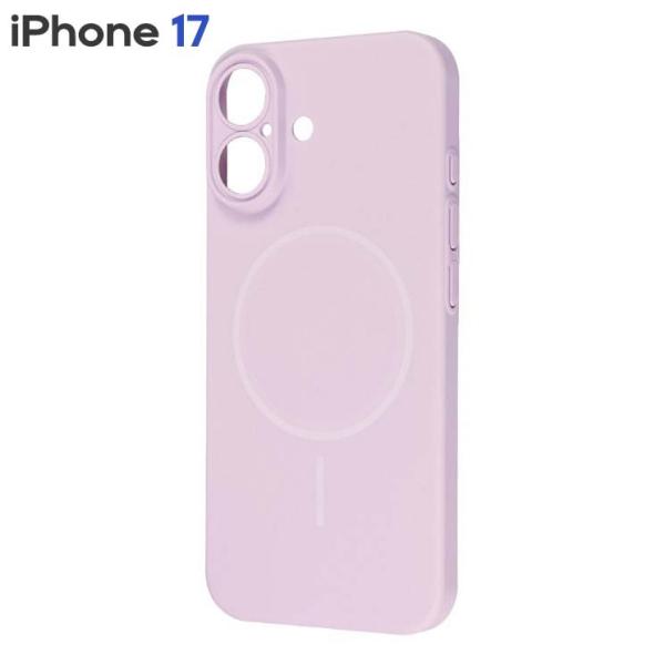iPhone17 ケース ラベンダー magsafe対応 シンプル スマホ カバー マグネット アイフォン アイホン 17 スリムフィット 極薄設計
