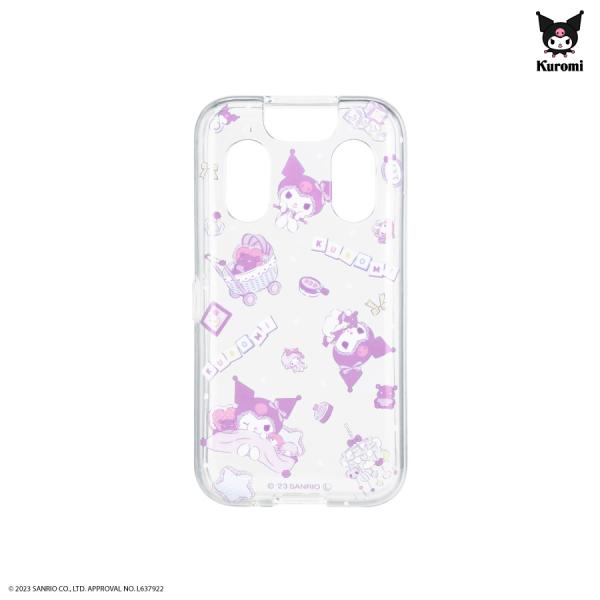 他サイト： クロミ キッズケータイ docomo KY-41C ケース サンリオ キャラクター グッズ 透明 クリア 耐衝撃 頑丈 ドコモの商品画像