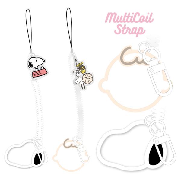 gourmandise スヌーピー ストラップ スマホ レトロ ぐるぐる