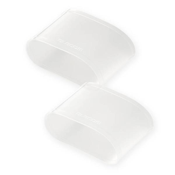 他サイト： エレコム スマートウォッチ リスト バンド カバー 2個入 Lサイズ 水中仕様 伸縮性 スポーツ ジム プール クリア ELECOMの商品画像