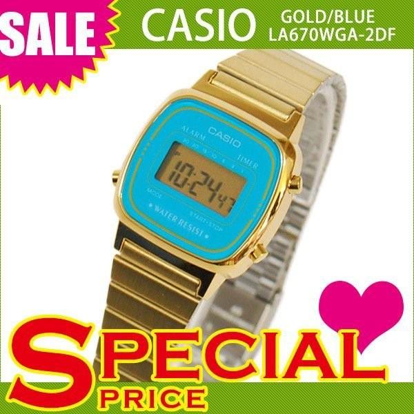 チプカシ かわいい チープカシオ チープcasio カシオ Casio カシオ レディース 腕時計 デジタル La670wga 2df ゴールド ブルー 青 おしゃれ La670wga 2df セレクトショップクロス 通販 Yahoo ショッピング
