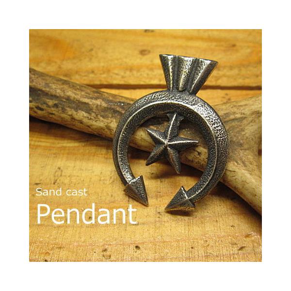 ナジャペンダント星(スター)トップ サンドキャスト Silver925