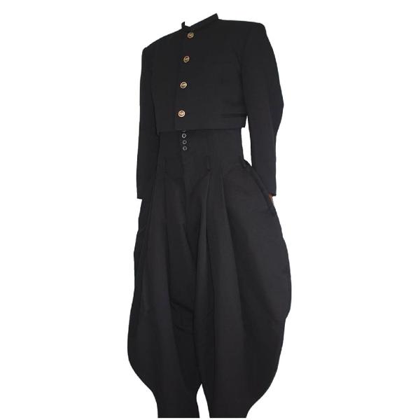 応援団用短蘭セット 変形学生上下組 学生服 短ラン42cm＆ハイウエスト