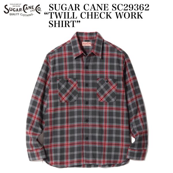 SUGAR CANE SC29362 “TWILL CHECK WORK SHIRT”