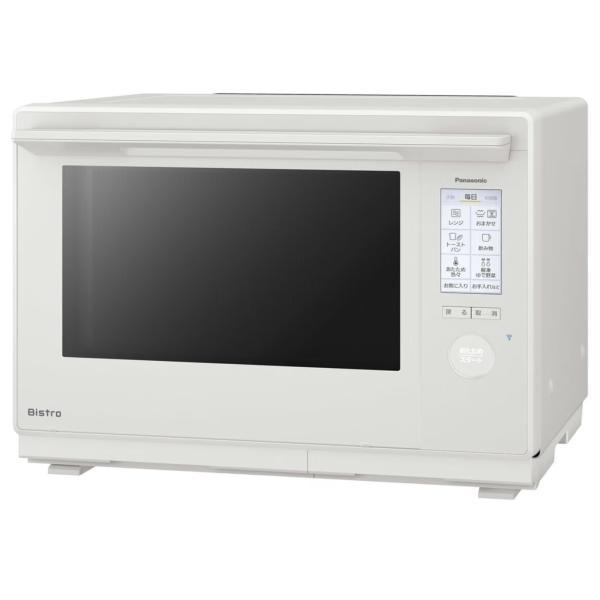 パナソニック オーブンレンジ スチーム ビストロ 最高峰モデル 30L 2段 おまかせグリル 時短料理 スマホ連携 オフホワイト NE-UBS10E-W