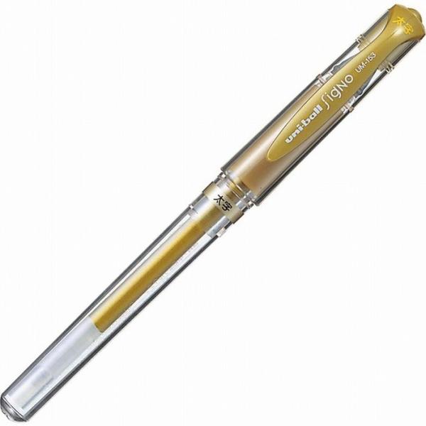 三菱鉛筆 （10本セット） ユニボール シグノ 太字 1.0mm インク色:金
