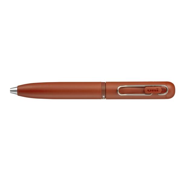 ユニボール ワン 3  回転繰り出し式3色ボールペン 軸色:ブリックレッド ボール径:0.5mm 品番:UME3SR05.20 三菱鉛筆 ボールペン