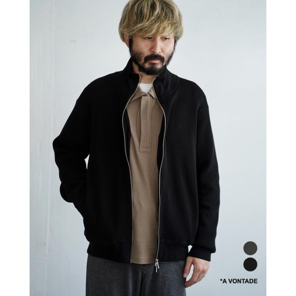 アボンタージ A VONTADE カーディガン ビッグワッフルドライバーズジップカーディガン メンズ Big Waffle Drivers Zip Cardigan VTD-0602-CS