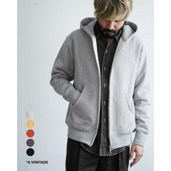 アボンタージ A VONTADE パーカー リバースジップフーディー メンズ Reverse Zip Hoody VTD-0650-CS