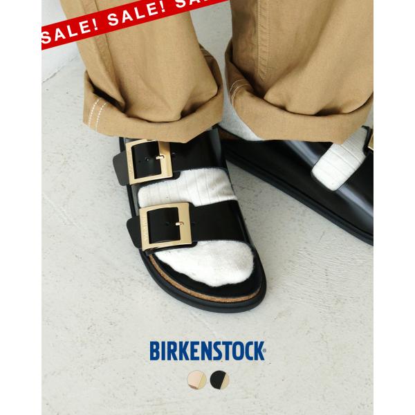 こ*ん様 美品　BIRKENSTOCK アリゾナドロップレットバックル　ブラック ビルケンシュトック】人気サンダル「アリゾナ」の新作は、高級感