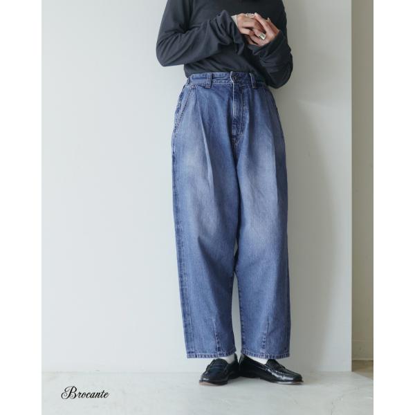 Brocante ブロカント デニム アンプリッセパンツテーパード ボトムス