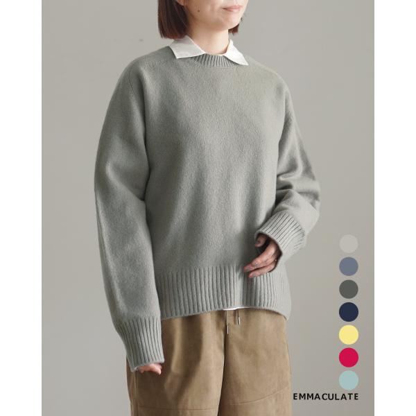 エマキュレイト EMMACULATE ニット セーター クルーネックプルオーバー レディース 2263K-01491