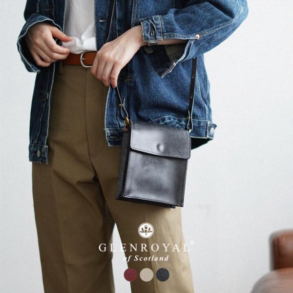 GLEN Crouka別注 ブライドルレザーコンパクトショルダーバッグ crouka_glenr-03-5834