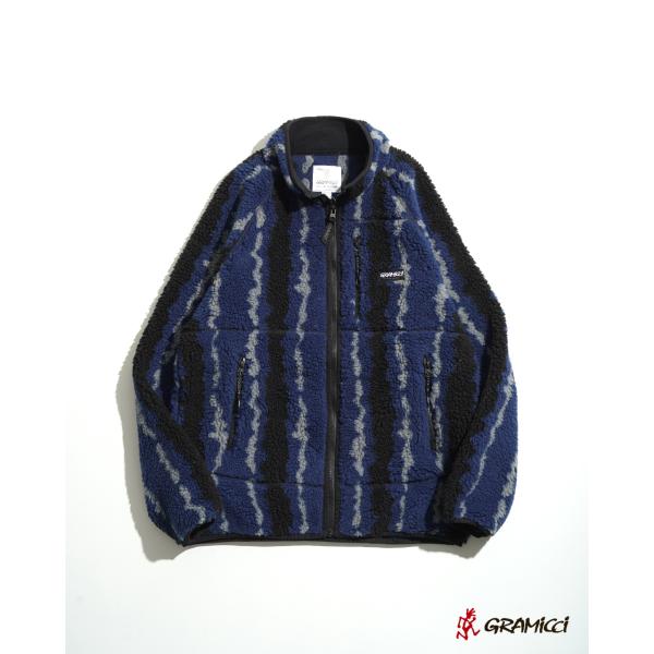 グラミチ GRAMICCI フリース リップルシェルパジャケットメンズ RIPPLE