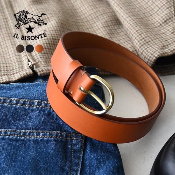 イルビゾンテ IL BISONTE オリジナルレザー ベルト メンズ