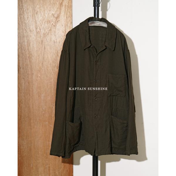 KAPTAIN SUNSHINE Silk Jacket シャツジャケット Kaptain Sunshine キャプテンサンシャイン ウールガーゼ ワーク