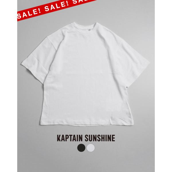 キャプテンサンシャイン クルーネック Tシャツ 半袖 グレイ 38 キャプテンサンシャイン クルーネック Tシャツ 半袖 グレイ 38