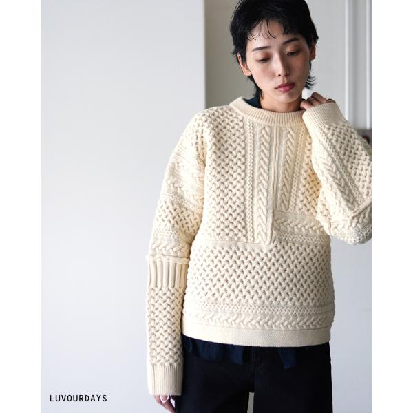 コムデギャルソンオム　23aw パッチワークウールセーター コムデギャルソンオム 23aw パッチワークウールセーター